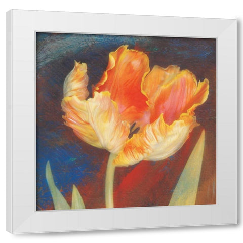 Dusk Tulip I White Modern Wood Framed Art Print by Melious, Amy