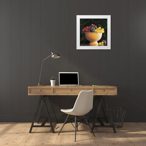 Frutta del Pranzo II White Modern Wood Framed Art Print by Melious, Amy