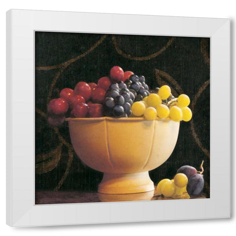 Frutta del Pranzo II White Modern Wood Framed Art Print by Melious, Amy