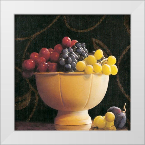 Frutta del Pranzo II White Modern Wood Framed Art Print by Melious, Amy
