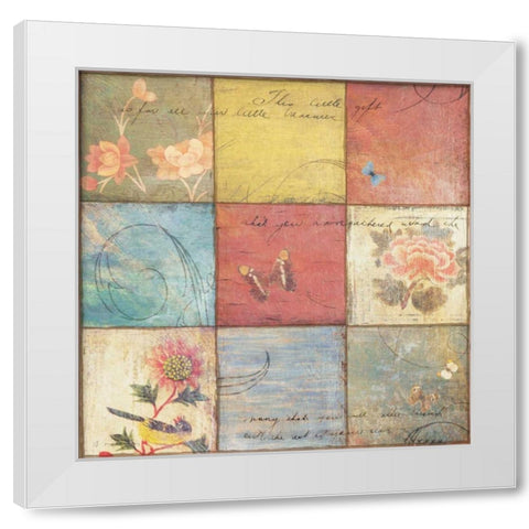 Life is a Garden I White Modern Wood Framed Art Print by Melious, Amy