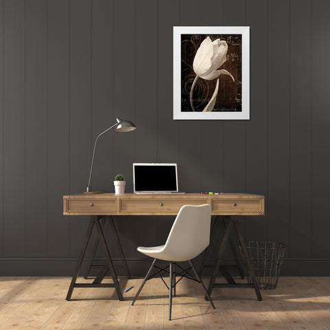 Garden Architecture I White Modern Wood Framed Art Print by Melious, Amy