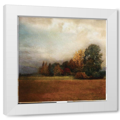 Autumn Horizon II White Modern Wood Framed Art Print by Melious, Amy