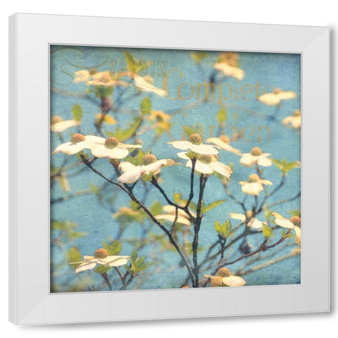 Dogwood I White Modern Wood Framed Art Print by Melious, Amy