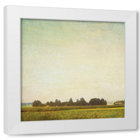Spring Landscape I White Modern Wood Framed Art Print by Melious, Amy