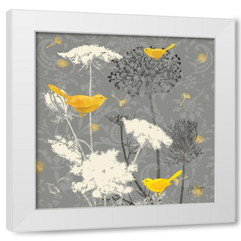 Gray Meadow Lace II White Modern Wood Framed Art Print by Meyer, Jill