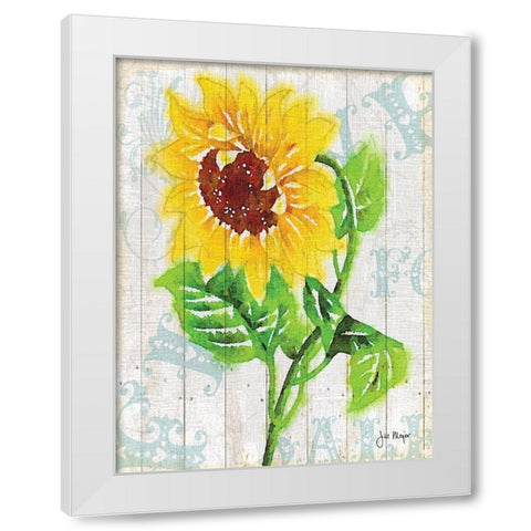 On The Fence II White Modern Wood Framed Art Print by Meyer, Jill