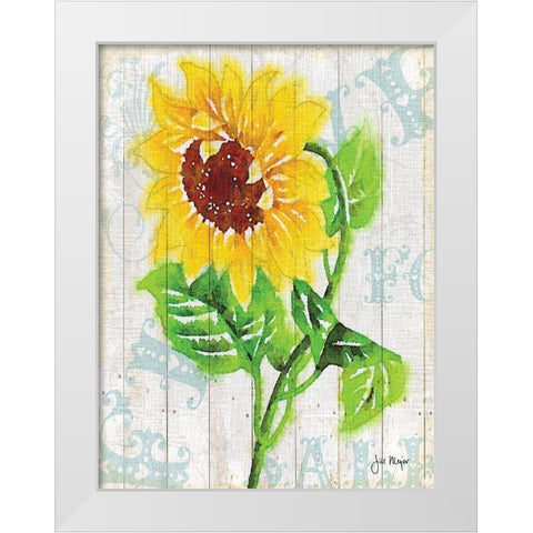 On The Fence II White Modern Wood Framed Art Print by Meyer, Jill