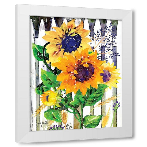 Fenced In I White Modern Wood Framed Art Print by Meyer, Jill