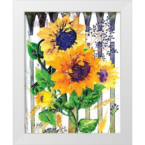 Fenced In I White Modern Wood Framed Art Print by Meyer, Jill