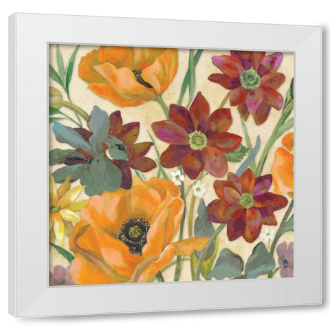 Garden Assortment I White Modern Wood Framed Art Print by Ferry, Margaret