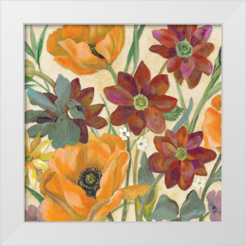 Garden Assortment I White Modern Wood Framed Art Print by Ferry, Margaret