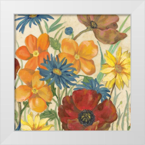 Garden Assortment I White Modern Wood Framed Art Print by Ferry, Margaret