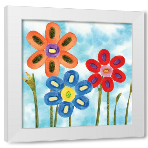Playground I White Modern Wood Framed Art Print by Ferry, Margaret