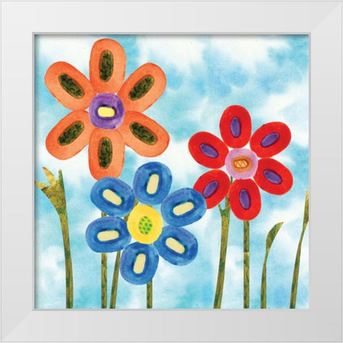Playground I White Modern Wood Framed Art Print by Ferry, Margaret