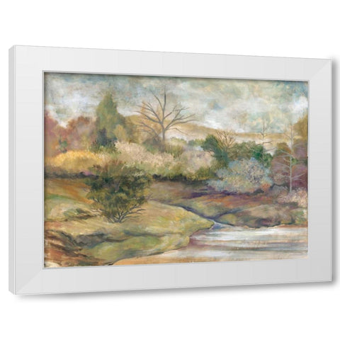 Placid Waters I White Modern Wood Framed Art Print by Ferry, Margaret