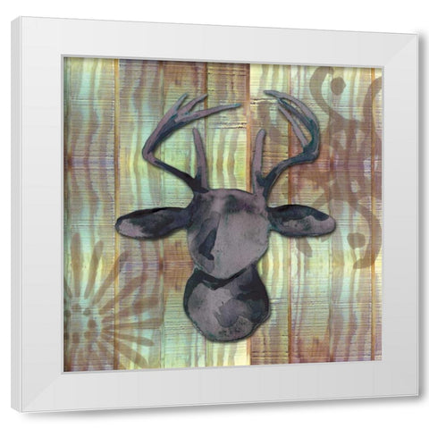 Wood and Watercolor White Modern Wood Framed Art Print by Ferry, Margaret
