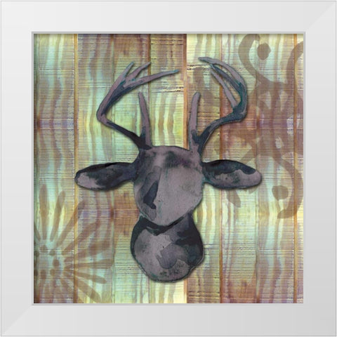 Wood and Watercolor White Modern Wood Framed Art Print by Ferry, Margaret