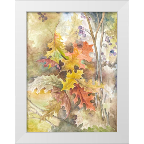 Treasures from Nature White Modern Wood Framed Art Print by Ferry, Margaret