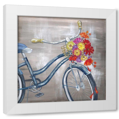 My Bike White Modern Wood Framed Art Print by Ferry, Margaret