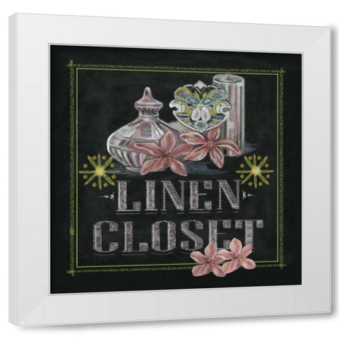 Linen Closet White Modern Wood Framed Art Print by Ferry, Margaret