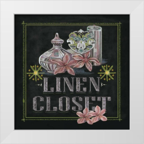 Linen Closet White Modern Wood Framed Art Print by Ferry, Margaret