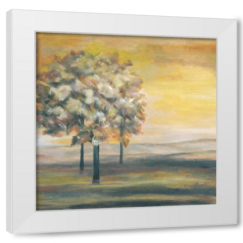 Autumn Sunset I White Modern Wood Framed Art Print by Ferry, Margaret
