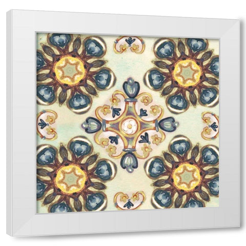 Rosette Adornment IV White Modern Wood Framed Art Print by Ferry, Margaret