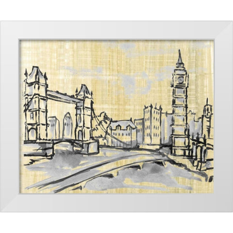 Cities I White Modern Wood Framed Art Print by Ferry, Margaret