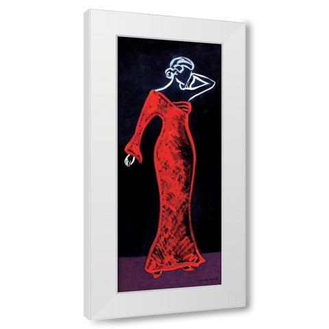 Pin Back White Modern Wood Framed Art Print by Matla, Jennifer
