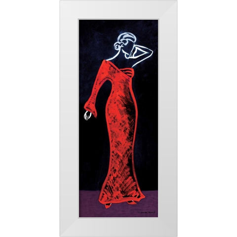 Pin Back White Modern Wood Framed Art Print by Matla, Jennifer