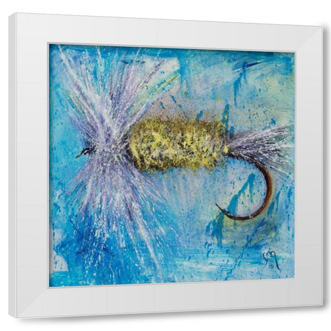 Olive Dunn Fly White Modern Wood Framed Art Print by Monahan, Jodi
