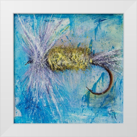 Olive Dunn Fly White Modern Wood Framed Art Print by Monahan, Jodi