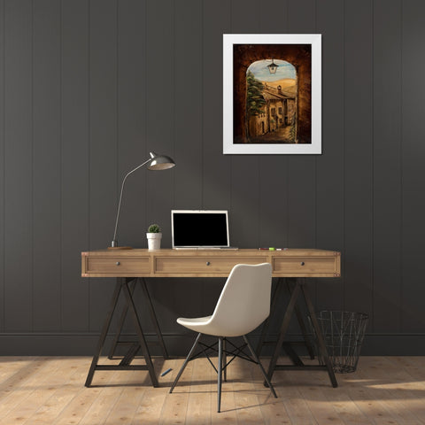 Welcome Home White Modern Wood Framed Art Print by Monahan, Jodi