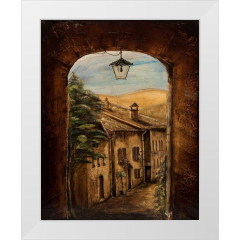 Welcome Home White Modern Wood Framed Art Print by Monahan, Jodi