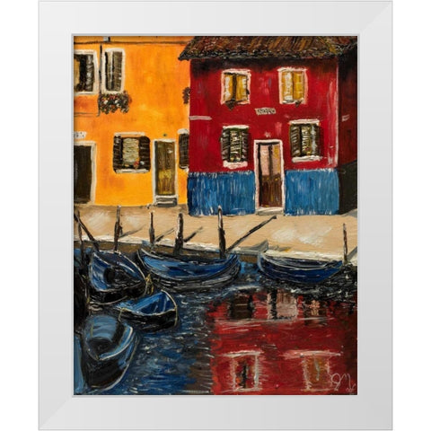 Bueno White Modern Wood Framed Art Print by Monahan, Jodi