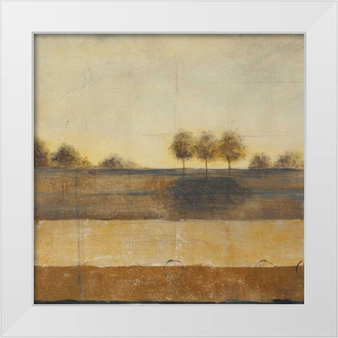 Silent Journey I White Modern Wood Framed Art Print by Martin, Cheryl