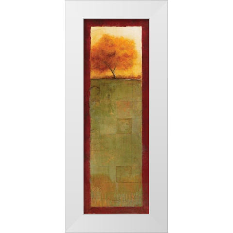 Autumn Vision I White Modern Wood Framed Art Print by Martin, Cheryl