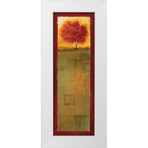 Autumn Vision II White Modern Wood Framed Art Print by Martin, Cheryl