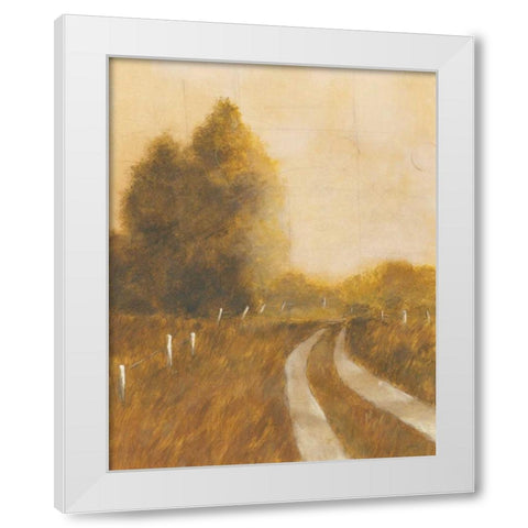 Traveled Path II White Modern Wood Framed Art Print by Martin, Cheryl