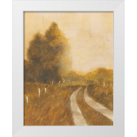 Traveled Path II White Modern Wood Framed Art Print by Martin, Cheryl