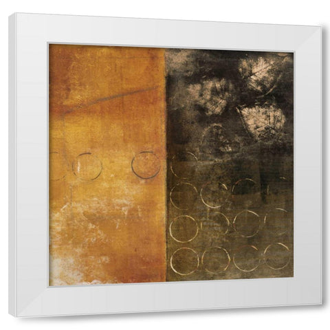 Interconnection II White Modern Wood Framed Art Print by Martin, Cheryl
