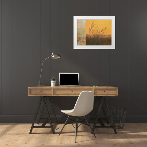 Shimmering I White Modern Wood Framed Art Print by Martin, Cheryl