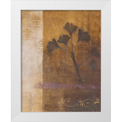 Woodland Shadows I White Modern Wood Framed Art Print by Martin, Cheryl