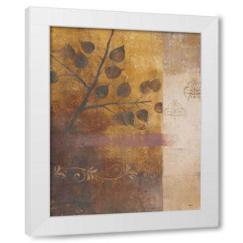 Woodland Shadows II White Modern Wood Framed Art Print by Martin, Cheryl