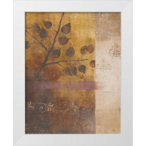 Woodland Shadows II White Modern Wood Framed Art Print by Martin, Cheryl