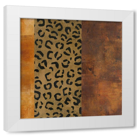Instinct I White Modern Wood Framed Art Print by Martin, Cheryl