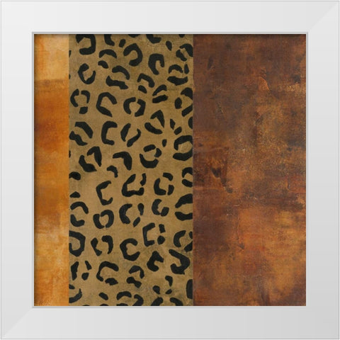 Instinct I White Modern Wood Framed Art Print by Martin, Cheryl