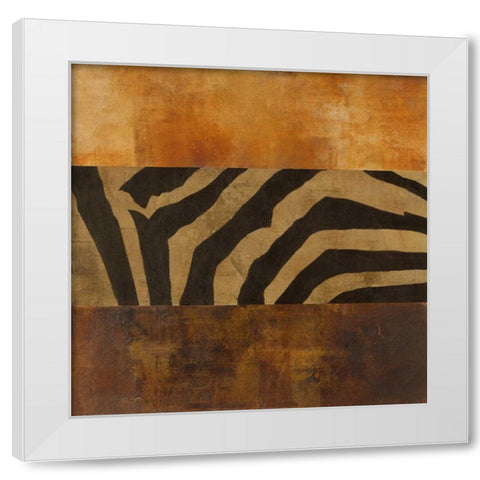 Instinct II White Modern Wood Framed Art Print by Martin, Cheryl