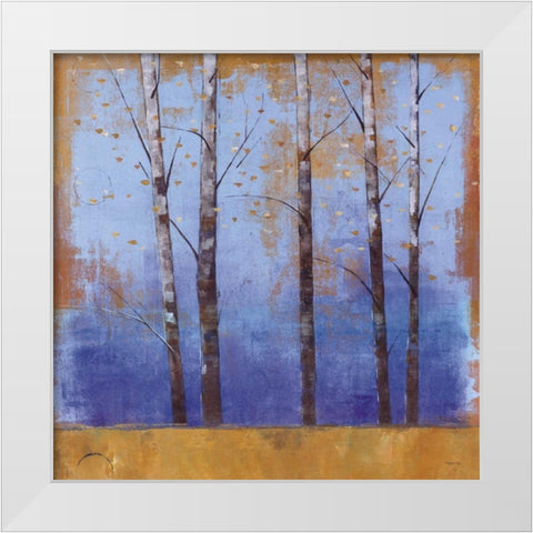 Birch Trees I White Modern Wood Framed Art Print by Martin, Cheryl